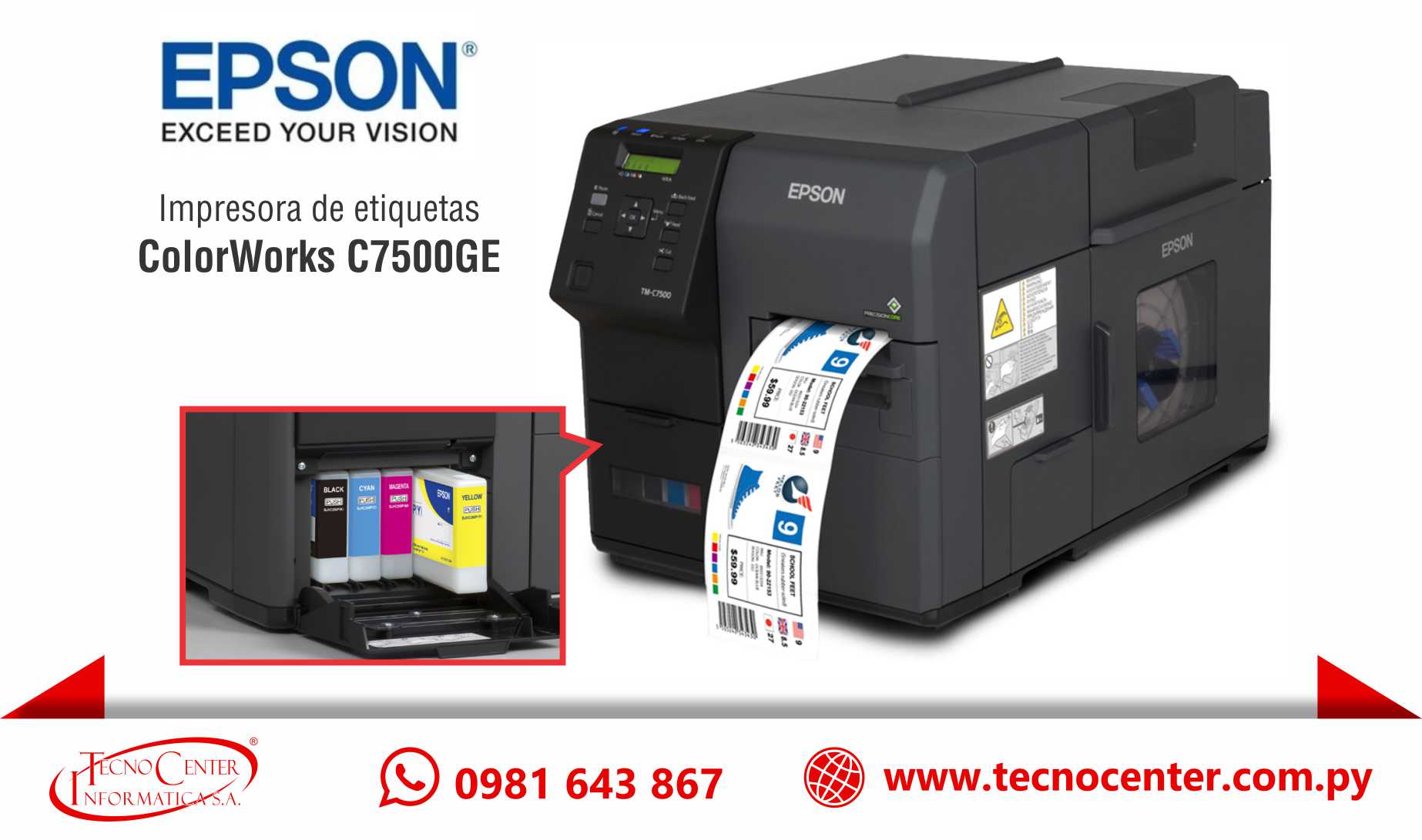 Impresora de etiquetas Epson ColorWorks C7500GE